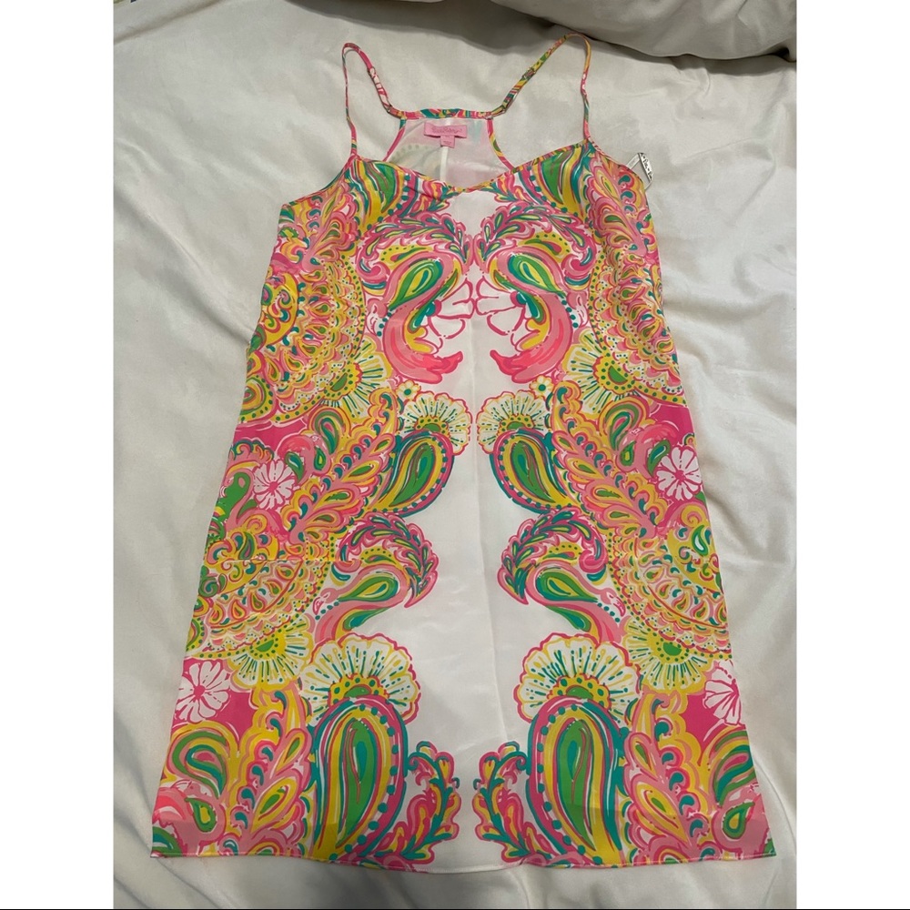 Lily Pulitzer “Dusk Strappy” Silk Dress